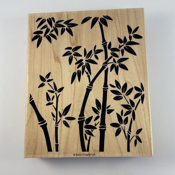 2000 STAMPIN UP Big bamboo Stamp - Picture 1 of 3